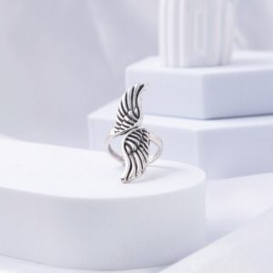 Anillo Angel Baño Plata