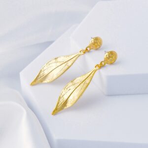 Pendientes Perisi Baño Oro