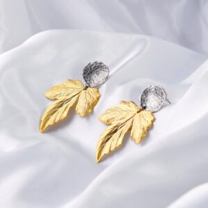 Pendientes Maple Baño Plata y Oro