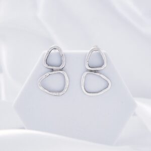 Pendientes Contorno Baño Plata