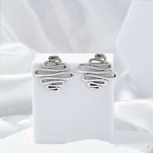 Pendientes Onda Plata