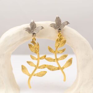 Pendientes Tamachat Baño Oro y Plata