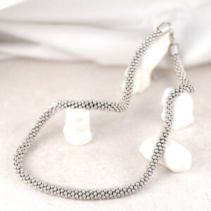 Collar Dots Long Baño Oro