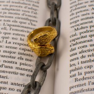 Anillo Naga Baño Oro