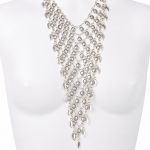 Collar Waterfall Baño Plata