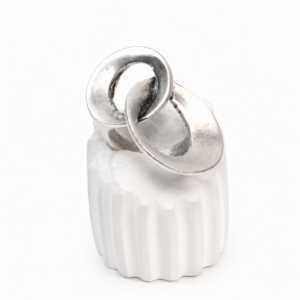 Anillo Nodo Baño Plata