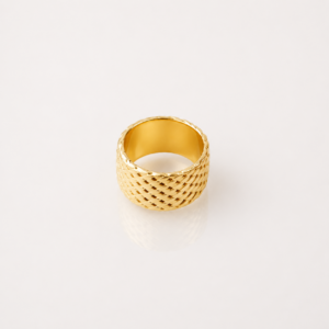 Anillo Queen Snake Baño Oro
